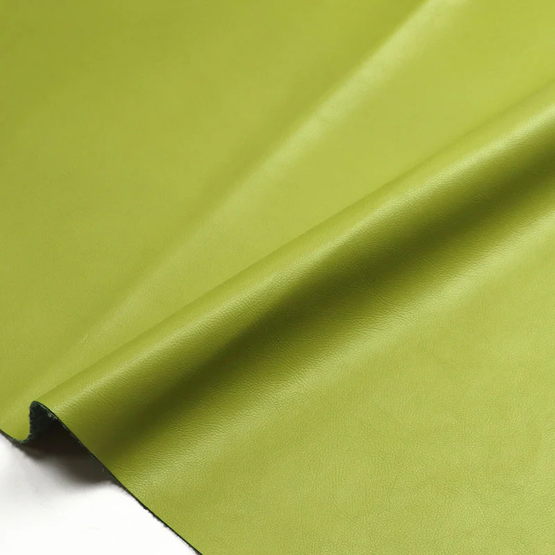 Suede Same Color Backing PU Faux Leather Clothing Fabric