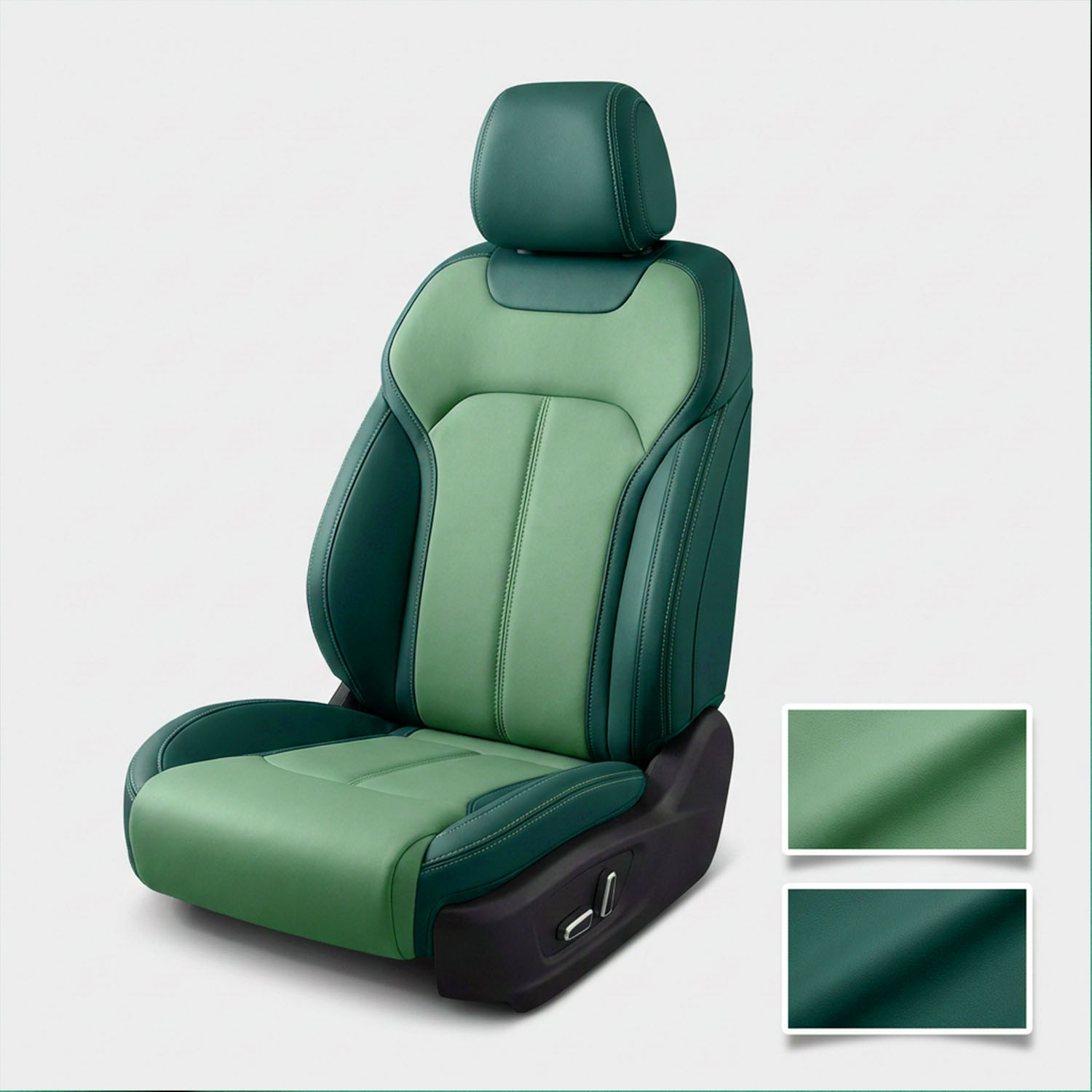 Sükan çarxı üçün Nappa taxıl avtomobil mikrofiber dəri